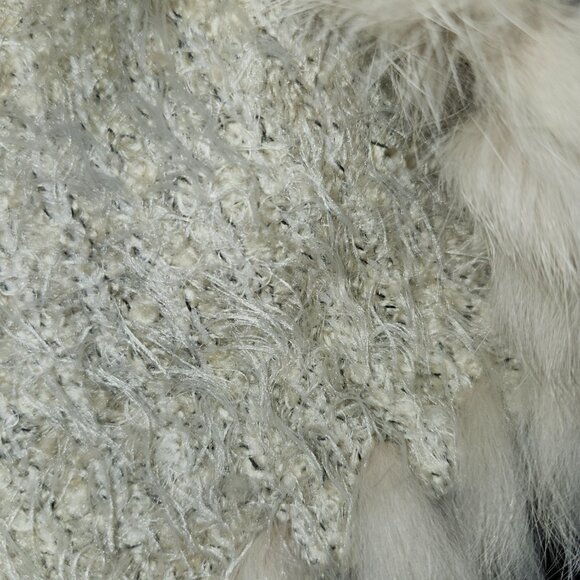 Love Token Fur Trim Open-Front Luxury BOHO Cascade Vest - Picture 5 of 12